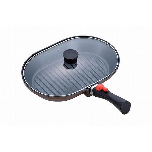 マローネシェフ IH対応着脱式ハンドルオーバルパン MM-9546(1コ入)