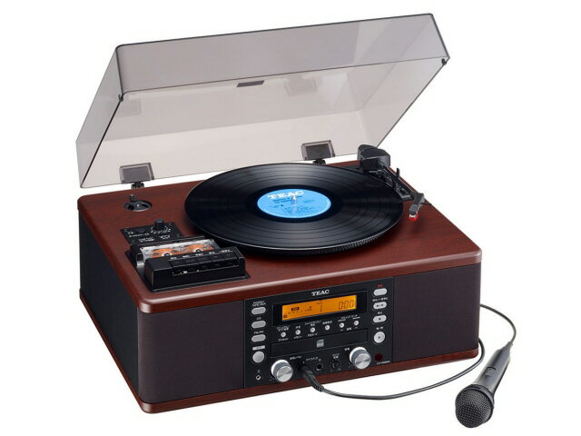 楽天市場】ティアック TEAC ターンテーブル/カセットプレーヤー付CD