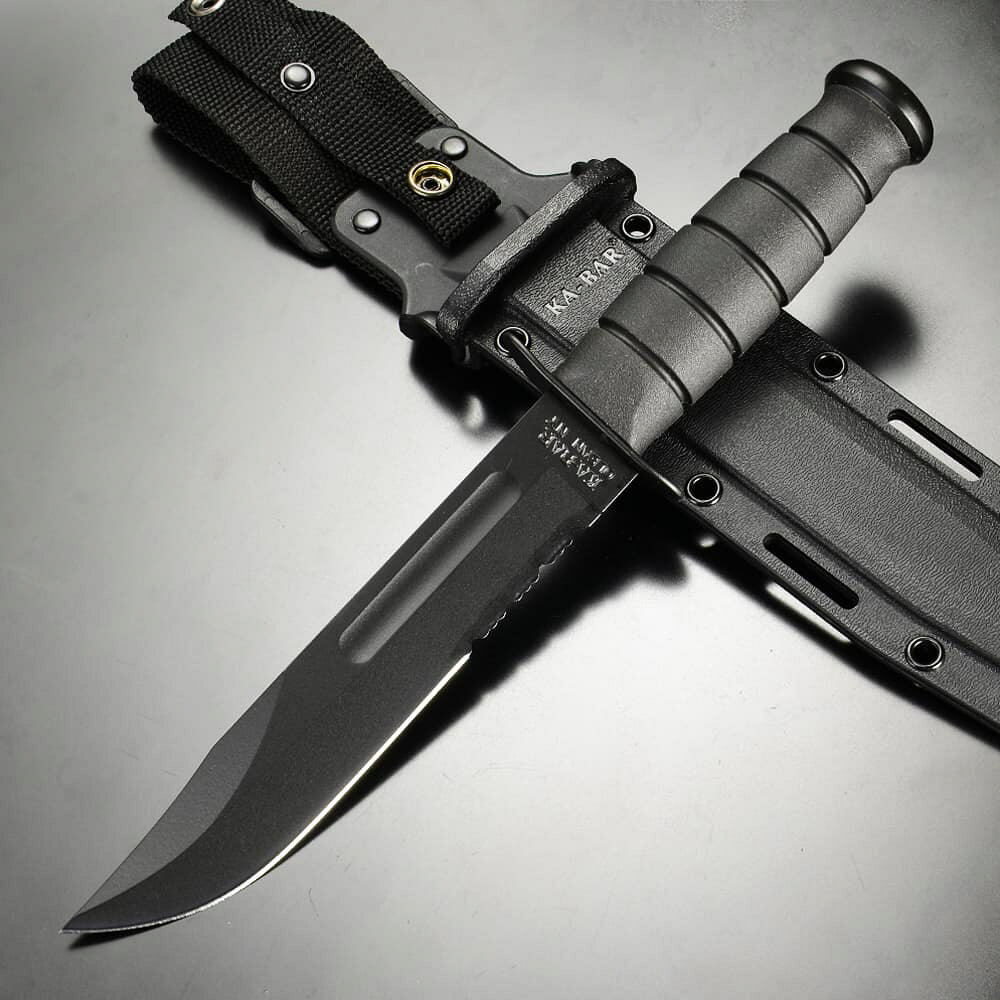 楽天市場】KA-BAR ケーバー/ミリタリーファイティングナイフ 半波刃