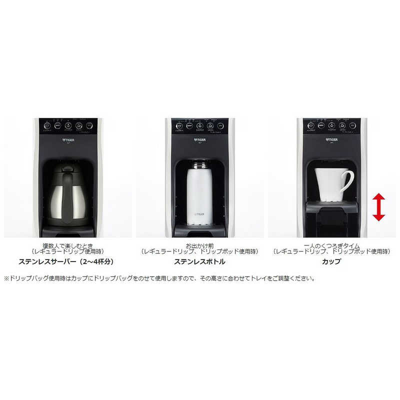 タイガー魔法瓶 コーヒーメーカー クリームホワイト ACT-E040(WM)