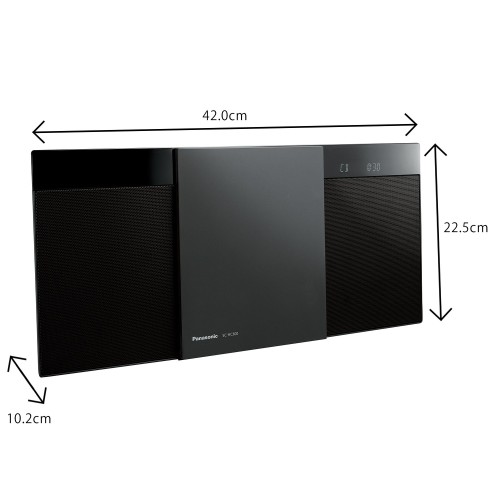 Panasonic ワイドFM対応 Bluetooth対応 コンパクトステレオシステム SC-HC300-K