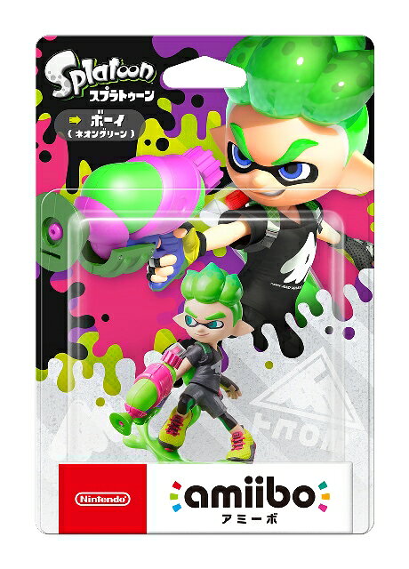 楽天市場】任天堂 amiibo ボーイ ネオングリーン（スプラ