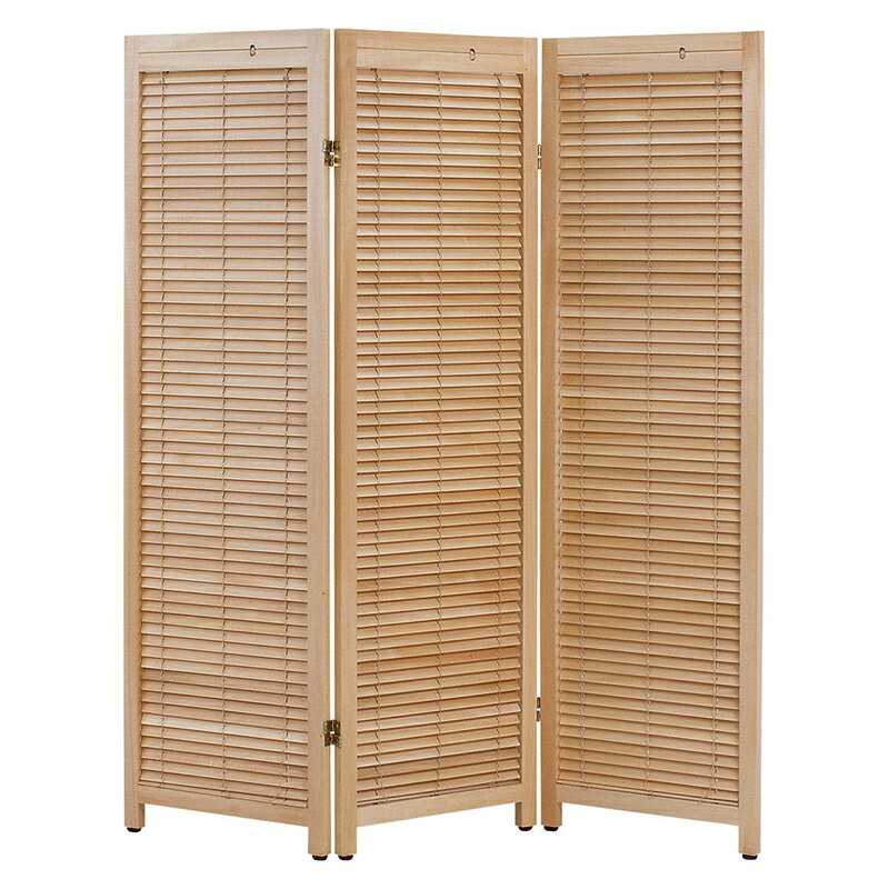 萩原 MS-8123NA ルーバースクリーン3連 ナチュラル