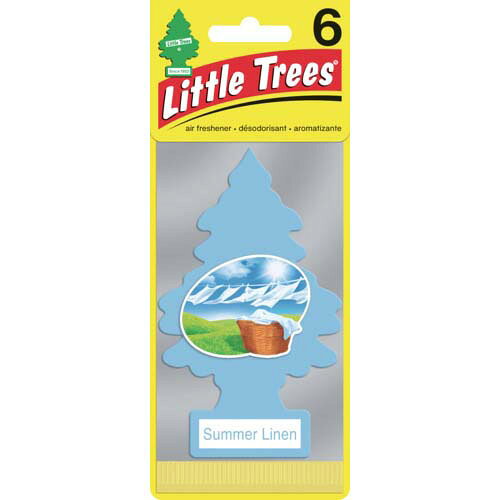 リトルツリー Little Tree リトルツリーズ LT エアーフレッシュナー 6P – Summer Linen サマーリネン LT658 8281