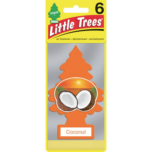 カーフレッシュ リトルツリーズ LT エアーフレッシュナー 6P – Coconut ココナッツ LT654 8281