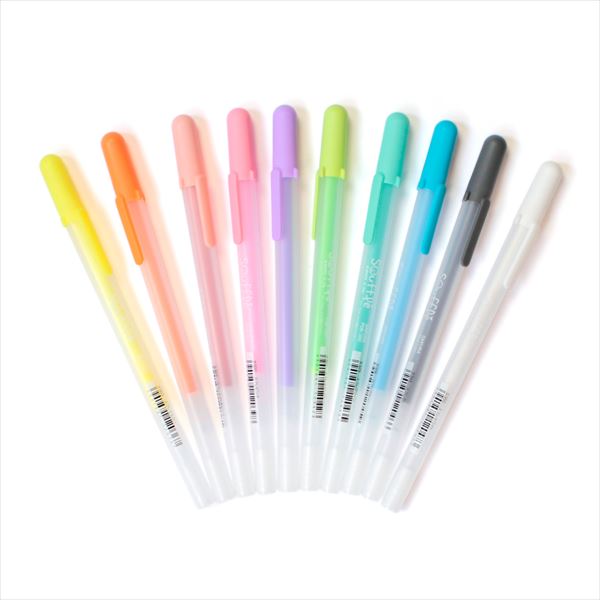 水性ボールペン　ボールサイン　スフレ　１０色セット