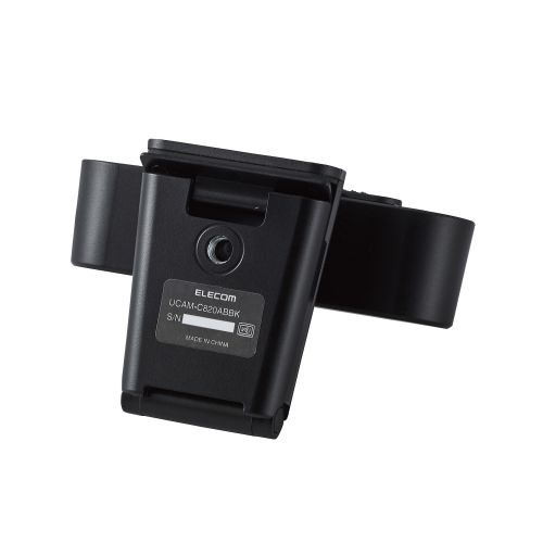 エレコム WEBカメラ マイク内蔵 200万画素 Full HD オートフォーカス UCAM-C820ABBK(1個)