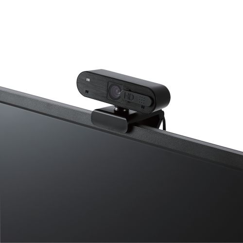 エレコム WEBカメラ マイク内蔵 200万画素 Full HD オートフォーカス UCAM-C820ABBK(1個)