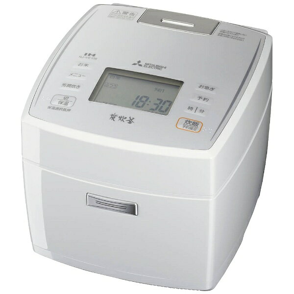 三菱ジャー炊飯器 「備長炭炭炊釜 ピュアホワイト NJ-VE108-W(1台)