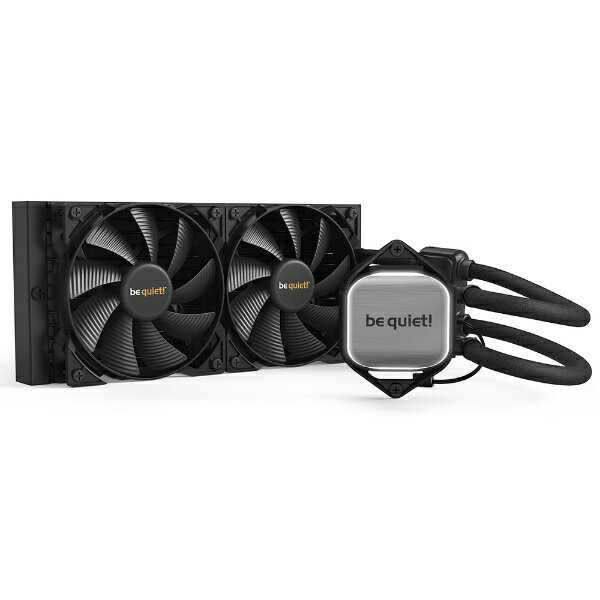 be quiet!｜ビー・クワイエット 水冷CPUクーラー 120mmファンx2 LGA1700/1200/2066/1150/1151/1155/ 2011 -3 Square ILM・AM4/AM5 PURE LOOP 240mm BW006