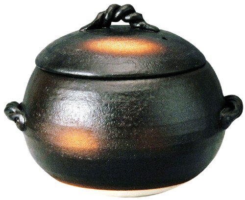 マルヨシ陶器 萬古焼 ご飯土鍋 7合炊き 伊賀風 M4808
