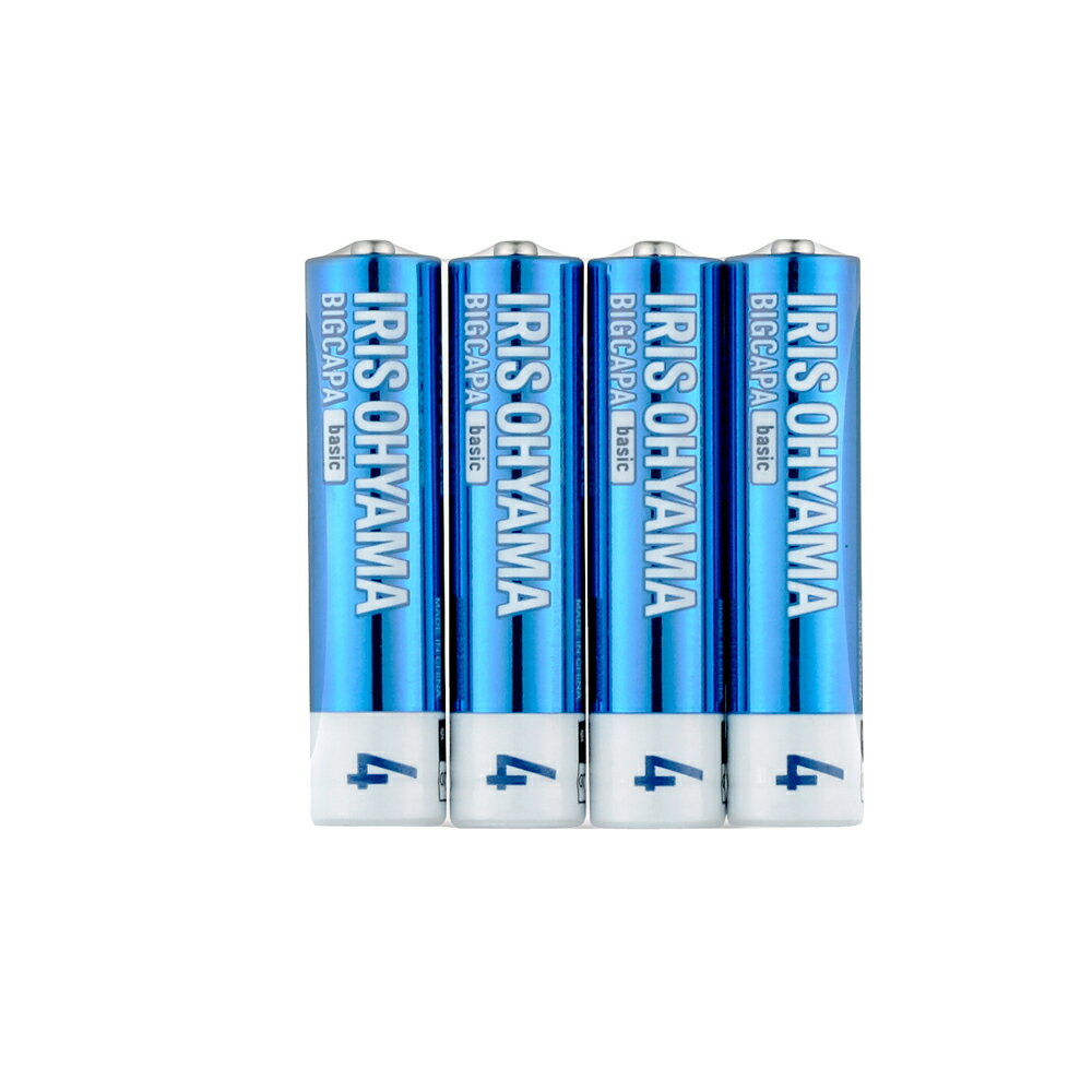 IRIS アルカリ乾電池 BIGCAPA basic 単4形 4本 LR03BB/4P