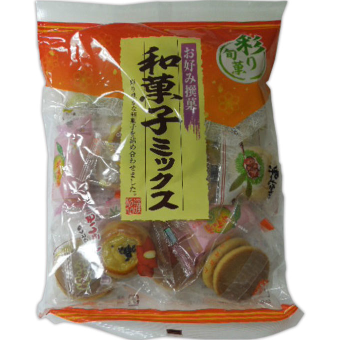 和菓子ミックスの袋 無印良品 大袋 和菓子ミックス 190g 1セット（1袋×2） 良品計画