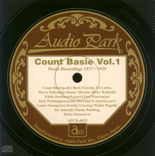 カウント・ベイシー 第一集 1937～1939 Count Basie Vol．1 カウント・ベイシー,カウント・ベイシー楽団,バック・クレイトン,レスター・ヤング