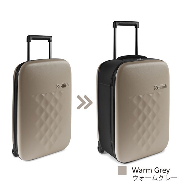 ROLLINK　FLEX フォーダブルスーツケース ウォームグレー [40L /2泊〜3泊]　50825 楽天市場】アントレックス Rollink｜ローリンク FLEX フォーダブル
