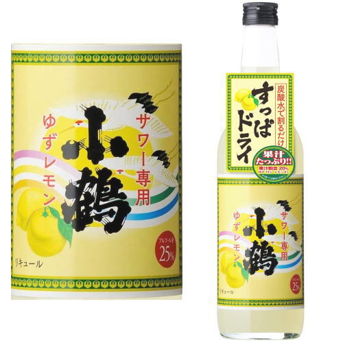 小鶴 リキュール ゆずレモン 25度 600ml
