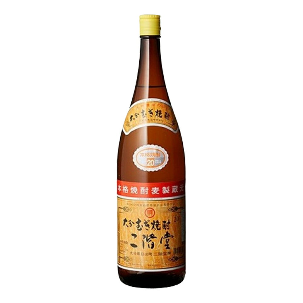 いいちこ　二階堂　1800㎖ 全6本 楽天市場】二階堂酒造 二階堂 乙類20° 麦 P箱 1.8L | 価格比較 - 商品