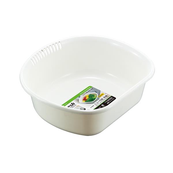 fresh ニューD型 洗桶 ホワイト 容量5.5L D-5549サナダ精工