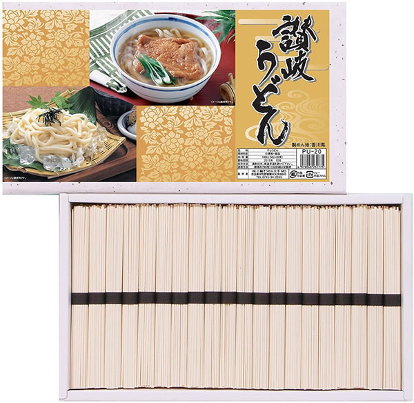 楽天市場】三輪そうめん大手 讃岐うどんギフト PU-20(50g*20束) | 価格