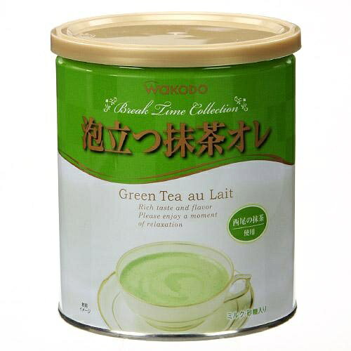 和光堂 泡立つ抹茶オレ 缶 300g