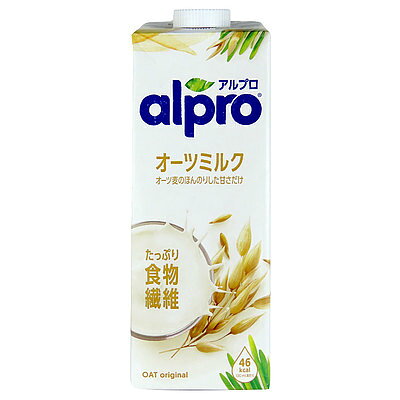 楽天市場】アルプロ たっぷり食物繊維 オーツミルクほんのり甘い 1L
