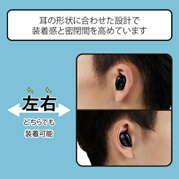 ELECOM 超極小Bluetoothハンズフリーヘッドセット 充電台付き ブラック LBT-HSC31MPBK