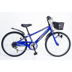 21テクノロジー 21Technology KD246 ブルー 子供用 自転車 マウンテンバイク シマノ製6段変速 24インチ