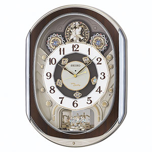SEIKO　電波からくり時計 ウェーブシンフォニー 美品 SEIKO 電波時計 ウェーブシンフォニー カラクリ時計 振り子