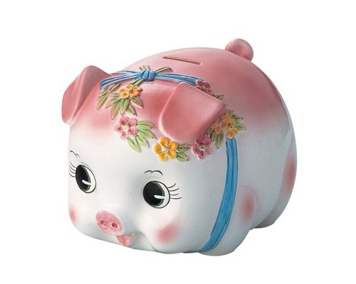 楽天市場】サンファーム PIGGY BANK ピギーバンク 豚 貯金箱 特大 S