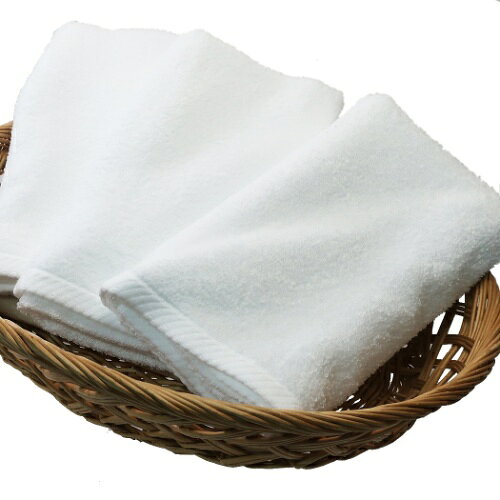 昔ながらの白いタオル(3枚入)