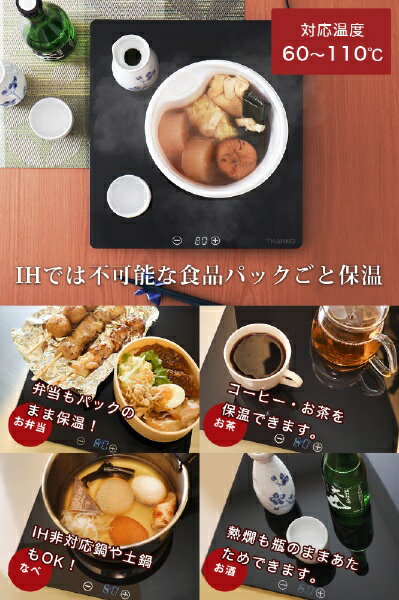 サンコー Mサイズピザにも対応 フードウォーマープレートミニ THA0203(1台)