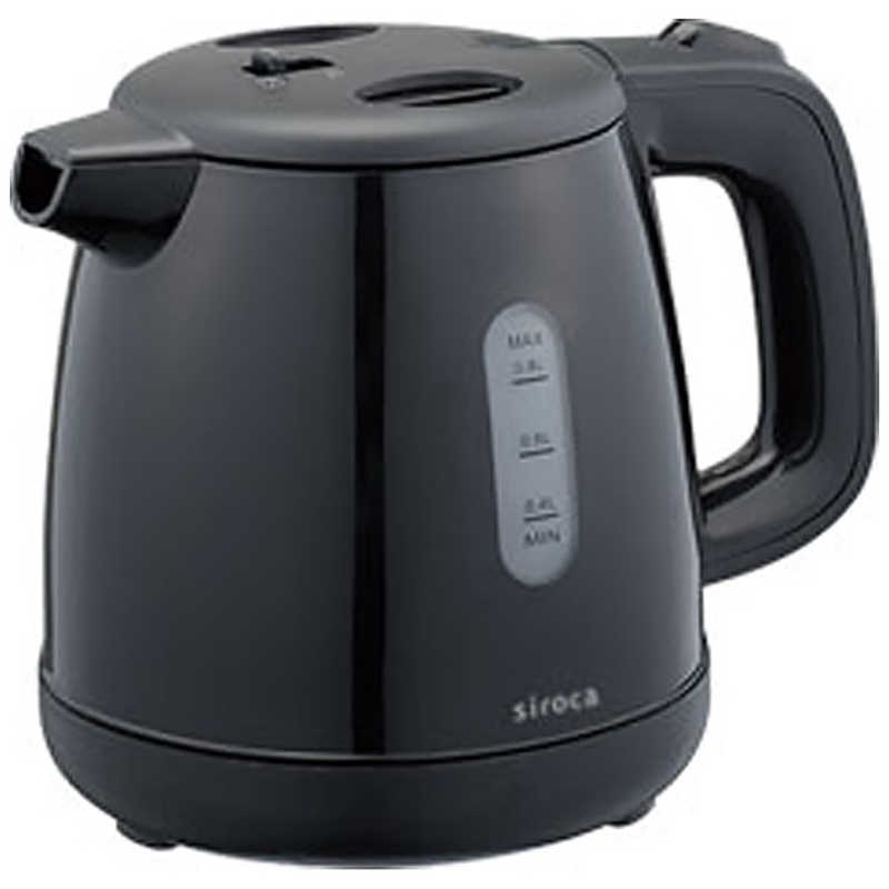 シロカ 電気ケトル SEK-208BK ブラック(1台)