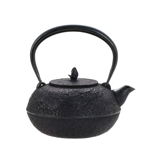 楽天市場】岩鋳 岩鋳 Iwachu 鉄瓶 7型アラレ IH対応 黒焼付 0.9L 南部