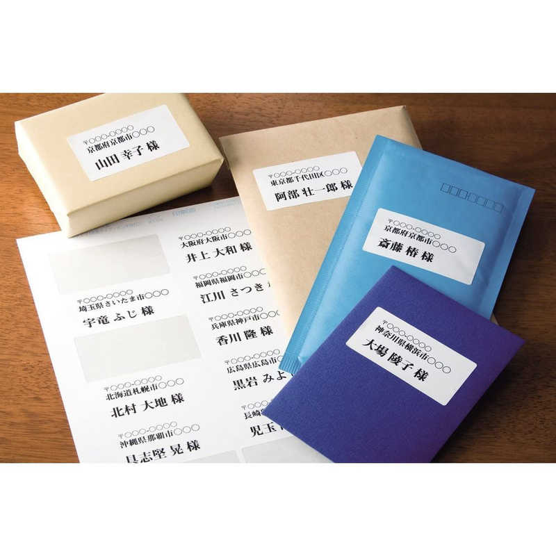 インクジェットプリンタラベル 紙ラベルA4判 12面四辺余白付 100シート(1,200片)