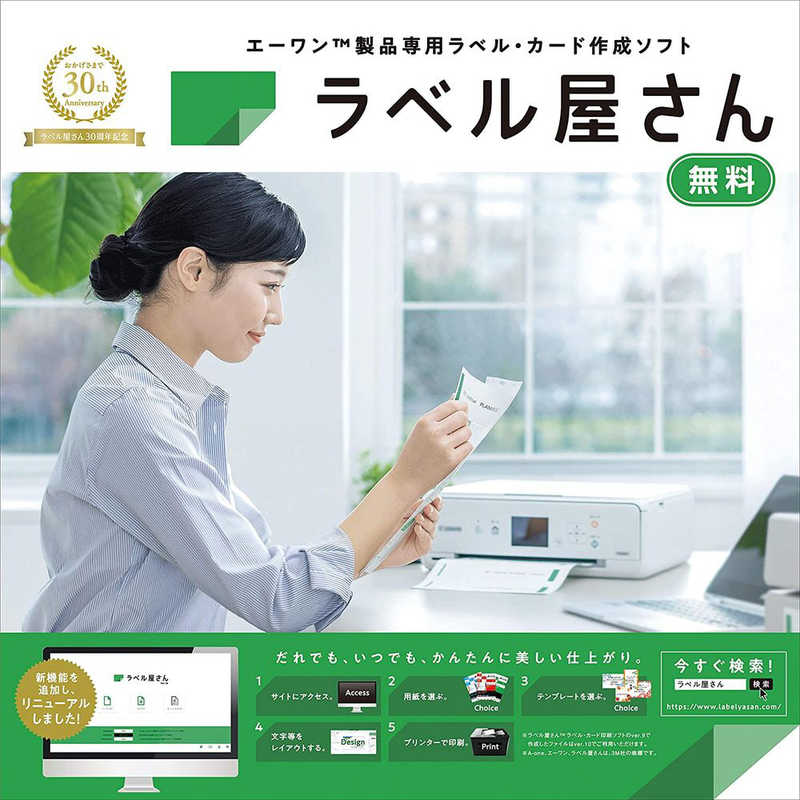 インクジェットプリンタラベル 紙ラベルA4判 12面四辺余白付 100シート(1,200片)
