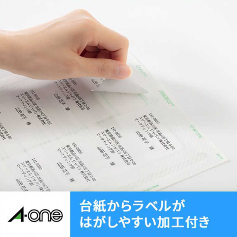 インクジェットプリンタラベル 紙ラベルA4判 12面四辺余白付 100シート(1,200片)