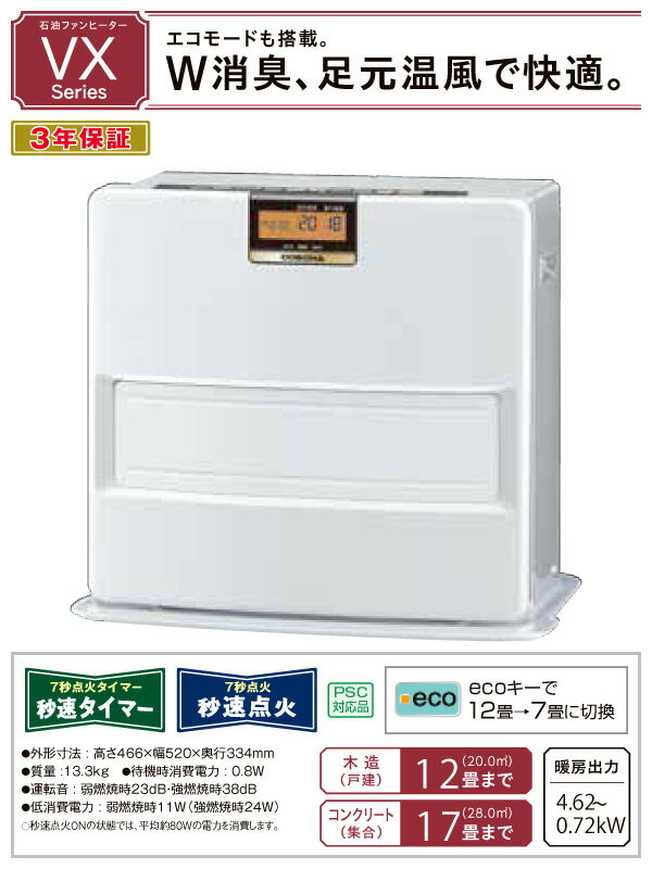 楽天市場】コロナ コロナ 石油ファンヒーター パールホワイト FH