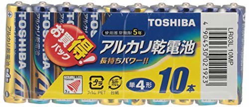 東芝 アルカリ単四形電池 10本パック LR03L10MP(1コ入)