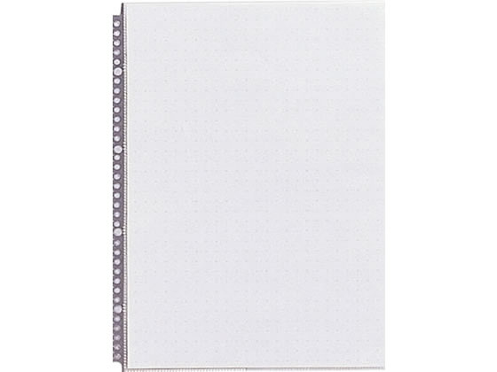 ルポ・リーンフォース・クリヤーポケット Ｂ４・Ｓ型 ３６（２・４）穴 グレー