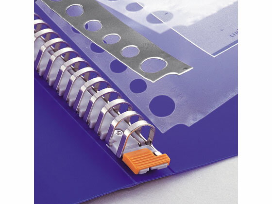 ルポ・リーンフォース・クリヤーポケット Ｂ４・Ｓ型 ３６（２・４）穴 グレー