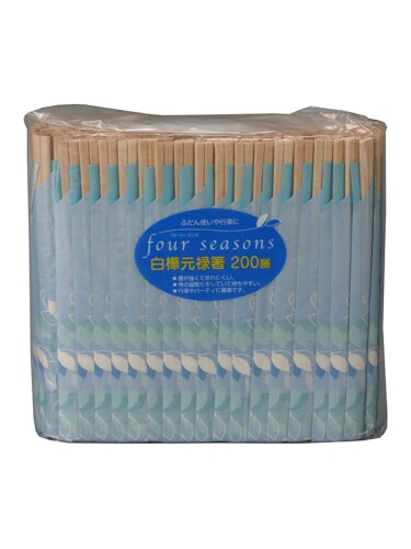 フォーシーズン 白樺元禄箸(袋入)(200膳)