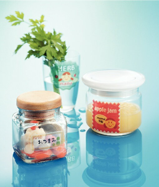 はがきサイズのプリンタラベル　 ノーカット水に強い光沢透明フィルムタイプ 4シート