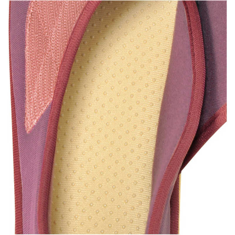 タケトラ 転倒予防シューズ つま先なし あずき Mサイズ(1足)