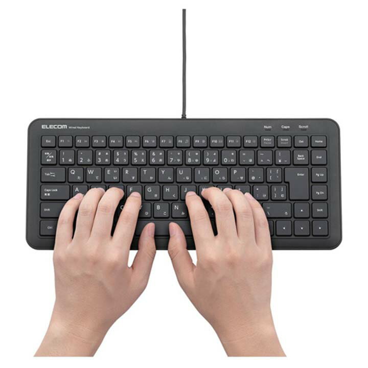 ELECOM キーボード TK-FCM077PBK