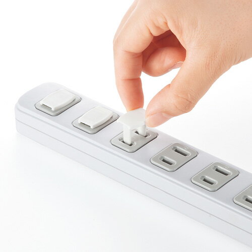 コンセント安全キャップ 2P対応 ホワイト TAP-CAP2P5(5コ入)