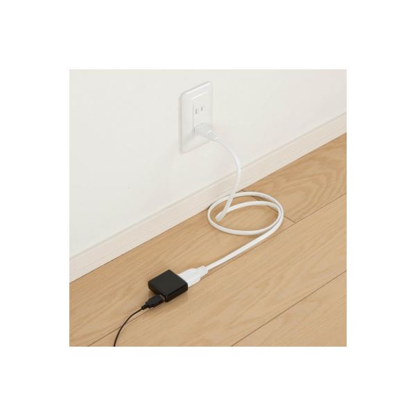 延長コード 1個口2m ホワイト HSL102WH(1コ入)