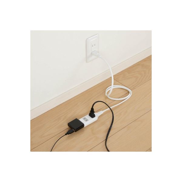 テーブルタップ 3個口2m ホワイト HSL302WH(1コ入)