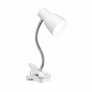 単4形 乾電池式 フレキシブルクリップライト ホワイト Y07CFLE03W04WH(1コ入)