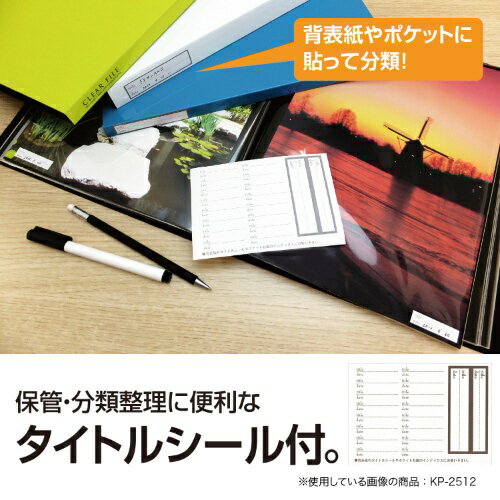 セキセイ クリヤーファイル (高透明) KP-2512-60 ブラック(1コ入)