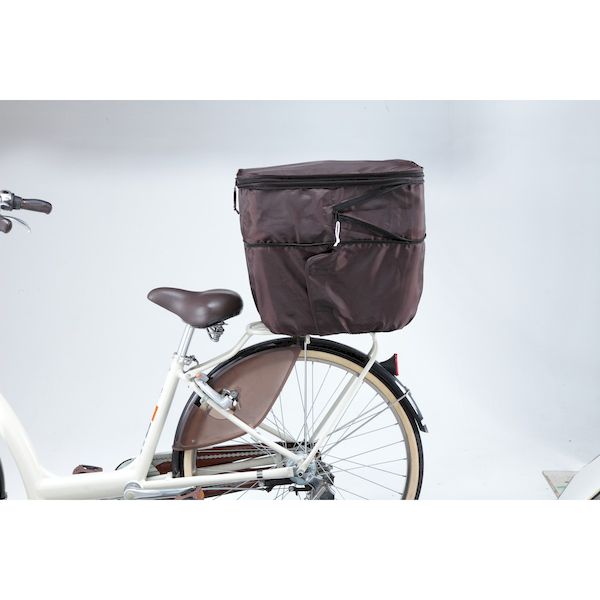 前後兼用バスケットカバー センターバスケット対応 ブラウン KW-767FR／BR(1コ入)